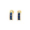 Green & Blue Small Hoops