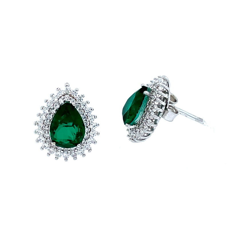 Emerald Teardrop Earring