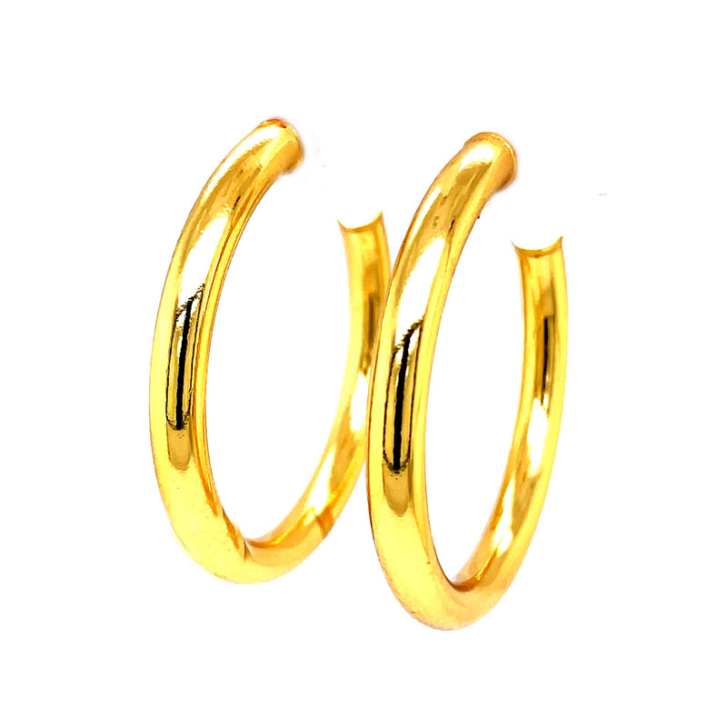 Medium Chunky Gold Hoops