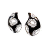 Black Geometric Teardrop Earring