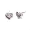 Crystal Heart Studs