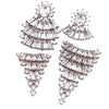 Three-Tier Baguette Earrings