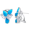 Turquoise Flower Earrings