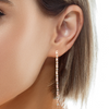 Gold Linear Baguette Earrings