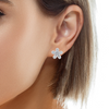 Baguette Flower Earrings (Small)