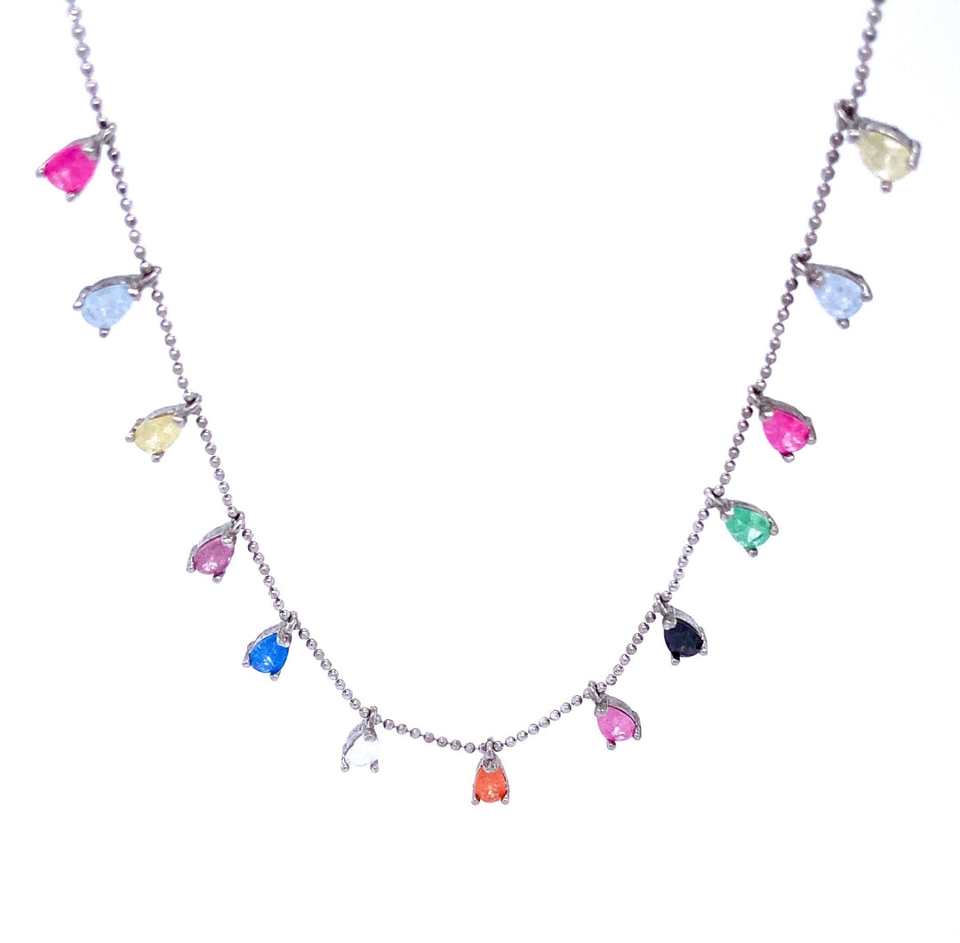 Multi Color Charm Necklace