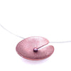 Pink Lilypad Wire Necklace