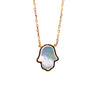 Mother-of-Pearl Hamsa Necklace
