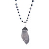 Statement Stone & Swarovski Crystal Long Necklace