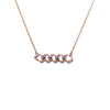 14K Rose Gold Diamond Cuban Link Necklace