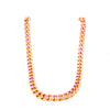 Pink Enamel Curb Chain Toggle Necklace