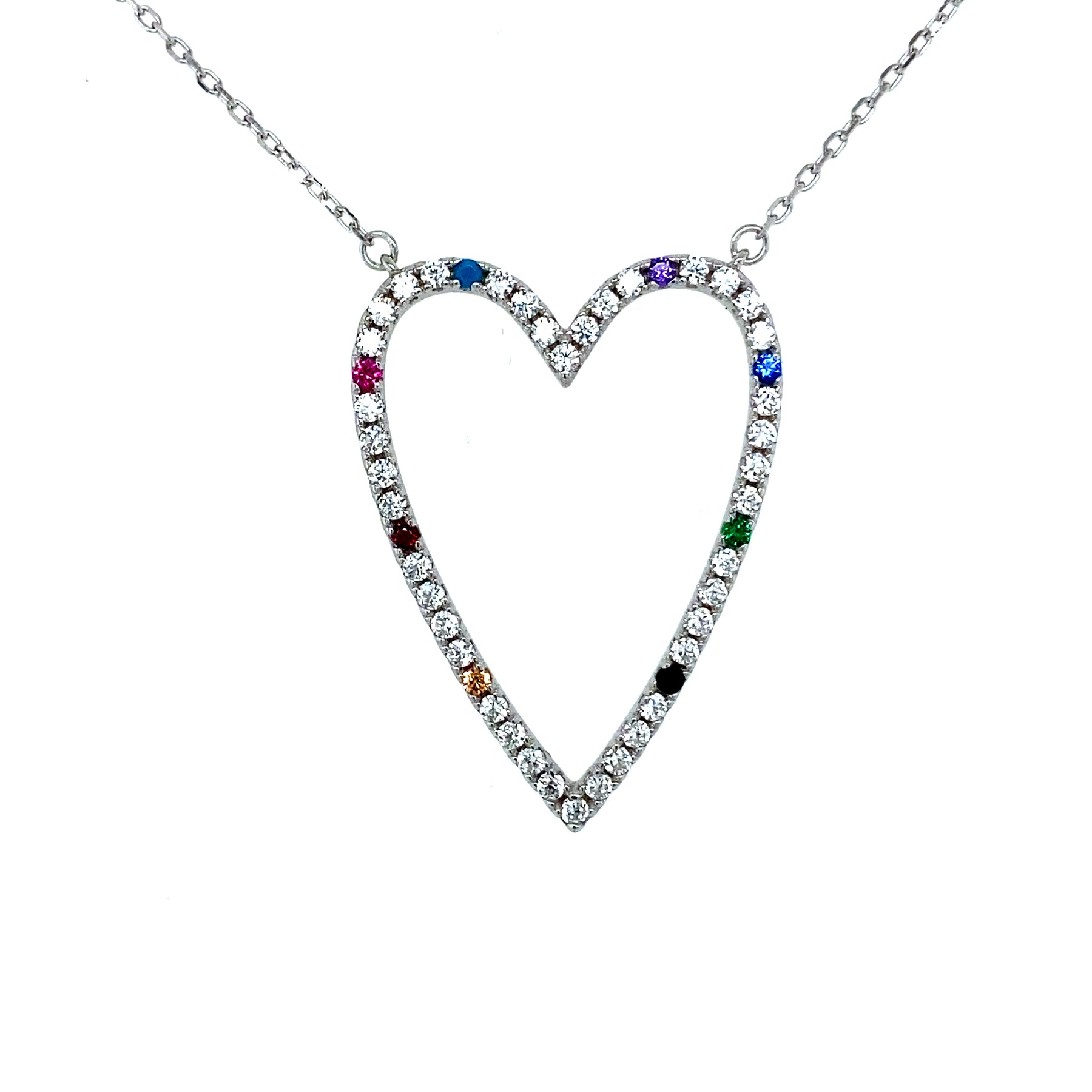 Long Heart Charm Necklace – CristinaV
