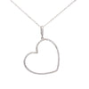 Tilted Heart Pendant Necklace