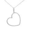Tilted Heart Pendant Necklace