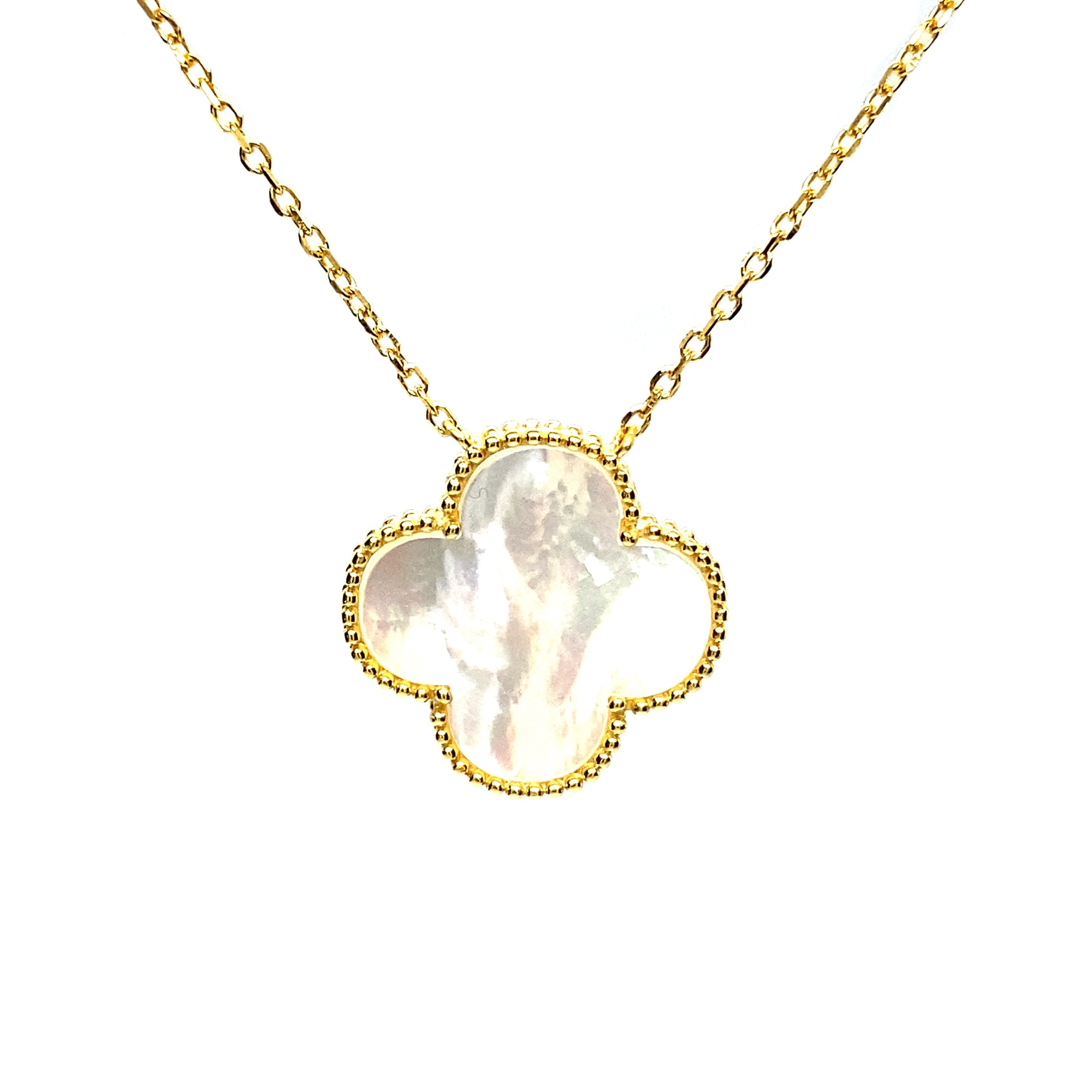 Small clover necklace sales