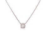 14K Gold Diamond Circle Necklace
