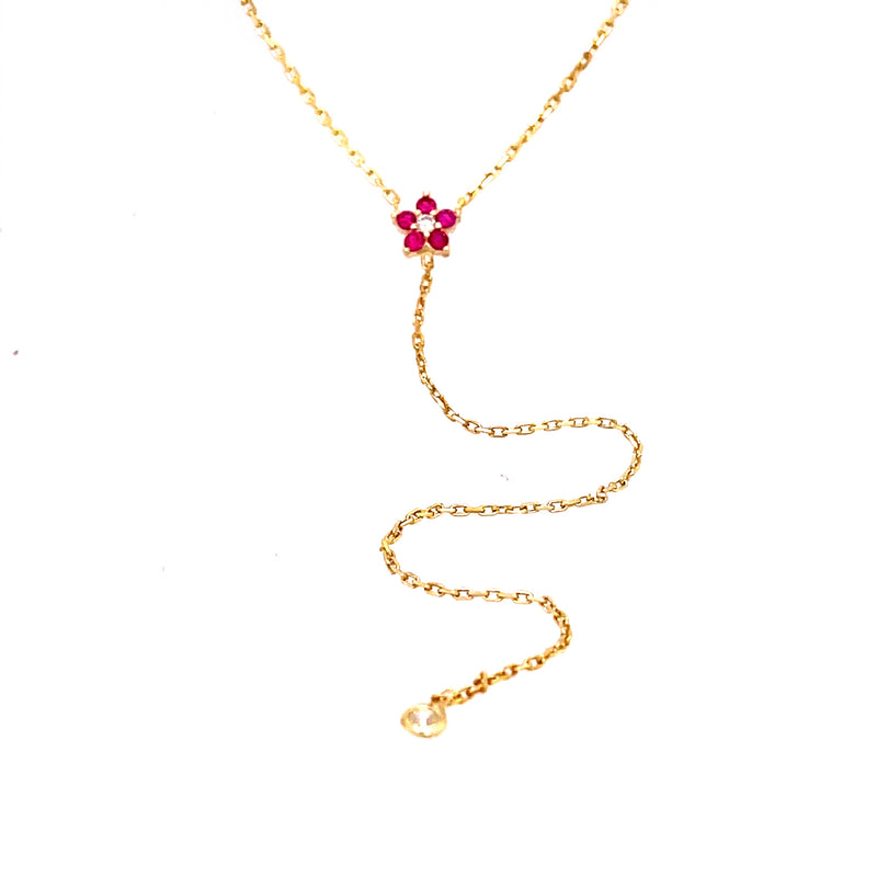 Ruby Y-Necklace