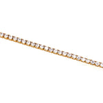 Lightweight Tennis Choker Necklace (Gold)