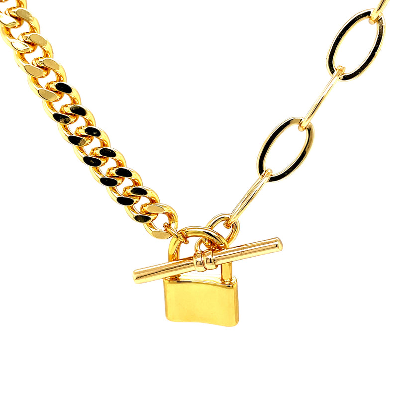 Y Shaped Lock Necklace