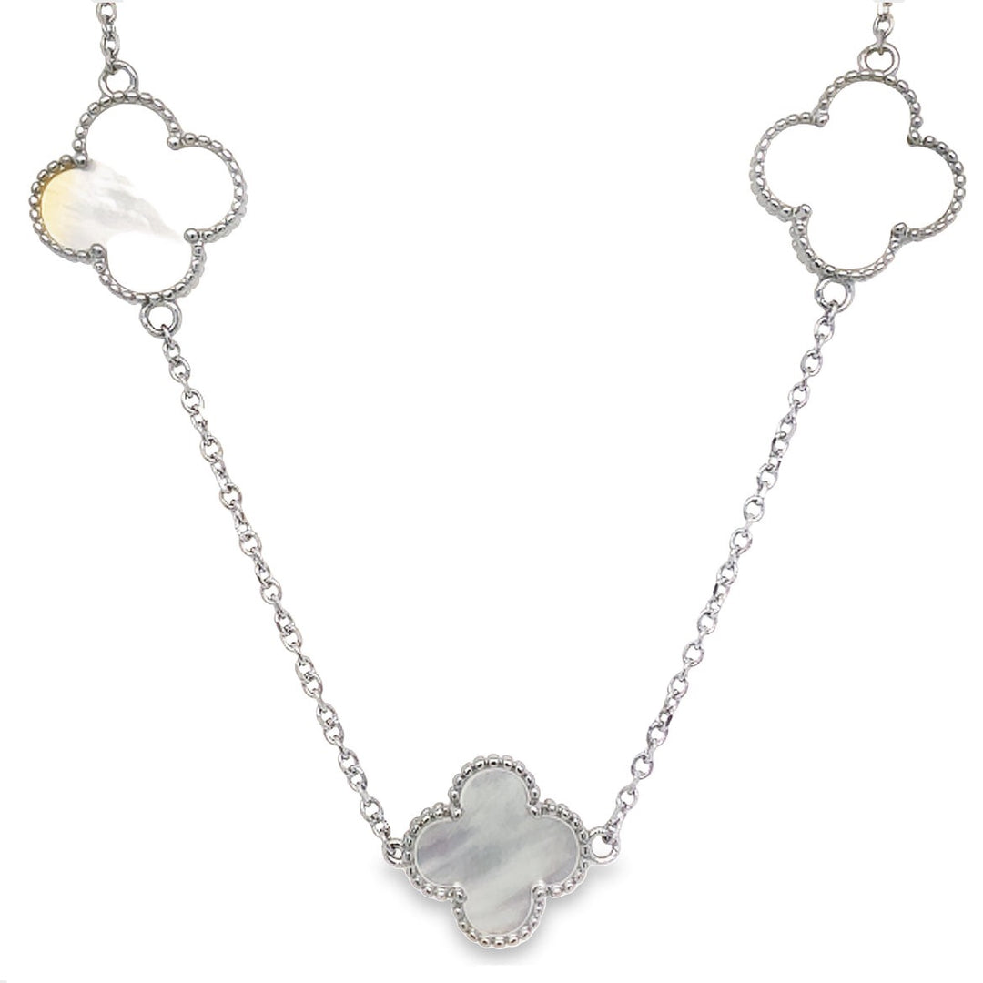 Mother-of-Pearl Seven Clover Necklace