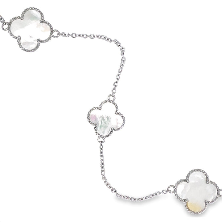 Mother-of-Pearl Seven Clover Necklace