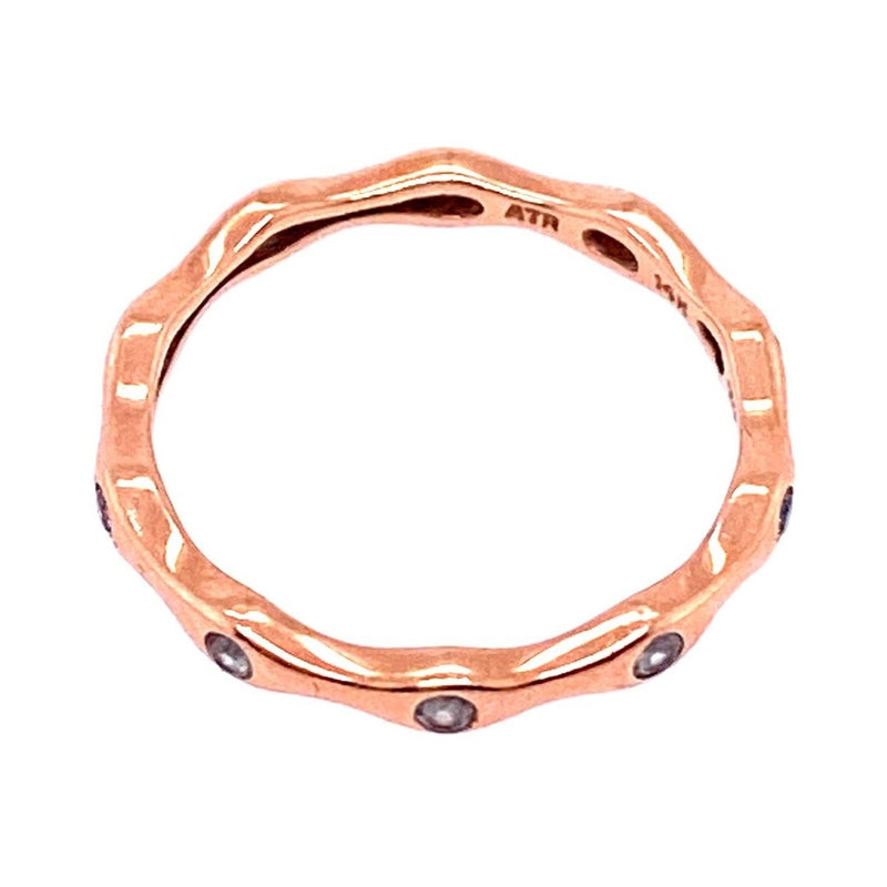 Rose Gold Diamond Band Ring