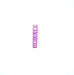 Pink Baguette CZ Band Ring