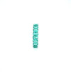 Pale Green Baguette CZ Band Ring