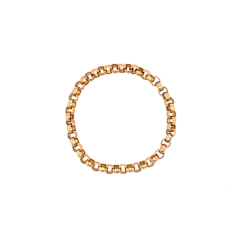 14K Rolo Chain Ring