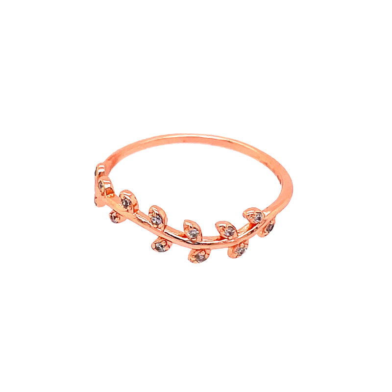 Rose Gold Leaf Ring