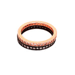 Band Rings in Rose Gold & Gunmetal (Set of 2)