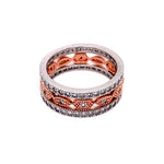 Band Rings in Rose Gold & Silver (Set of 3)