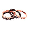 Band Rings in Rose Gold and Gunmetal (Set of 4)