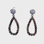 Champagne Open Teardrop Earrings