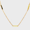 Gold Mini Bar Chain Necklace