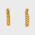 Dangling Front-Back Chain Earrings