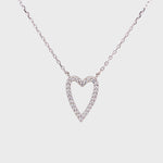 Elongated Small Heart Necklace