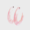 Blush Flat Hoops