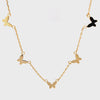 Five Butterfly Chain Necklace