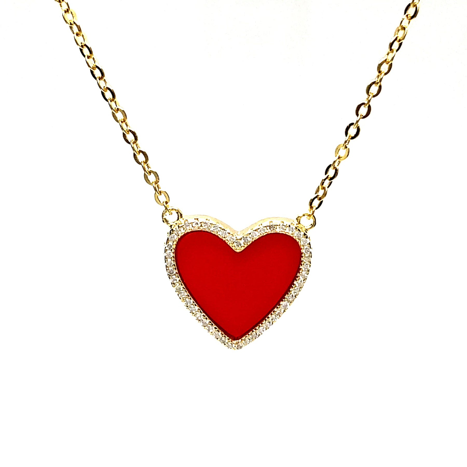 Romantic Heart Womens Pendant Necklace Red From Ruiqi08, $19.75 | DHgate.Com