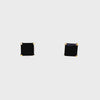 14k Black Square Studs
