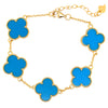 Turquoise Five Clover Bracelet