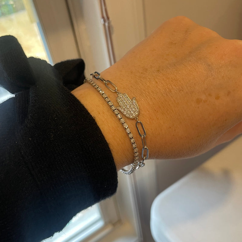 Hamsa Link Bracelet