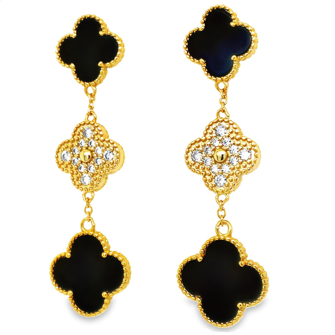 Buy Shoshaa Long White Pearl Earrings With Saharas Online