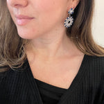 Layered Sapphire Chandelier Earrings