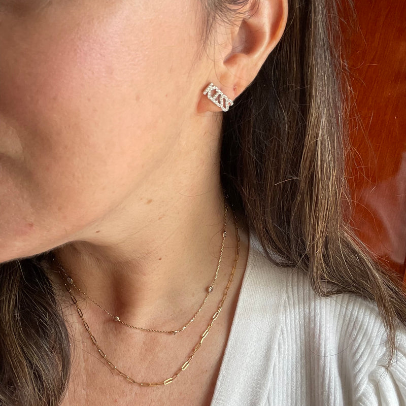 "Kiss" Stud Earrings