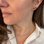 14k Black Square Studs