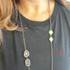Long Chalcedony Link Necklace