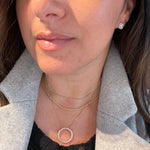Pave Diamond Pendant necklace