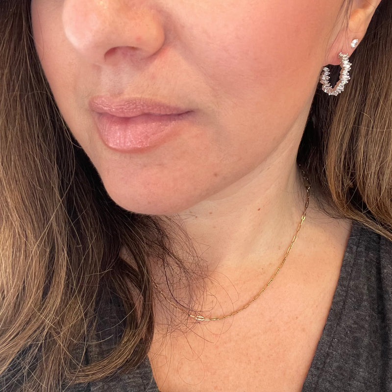 Cubic Zirconia Open Hoops